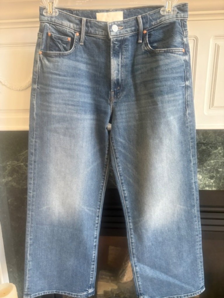 Mother Superior Denim Mid Rise Maven Ankle, Toil And Trouble, Size 28